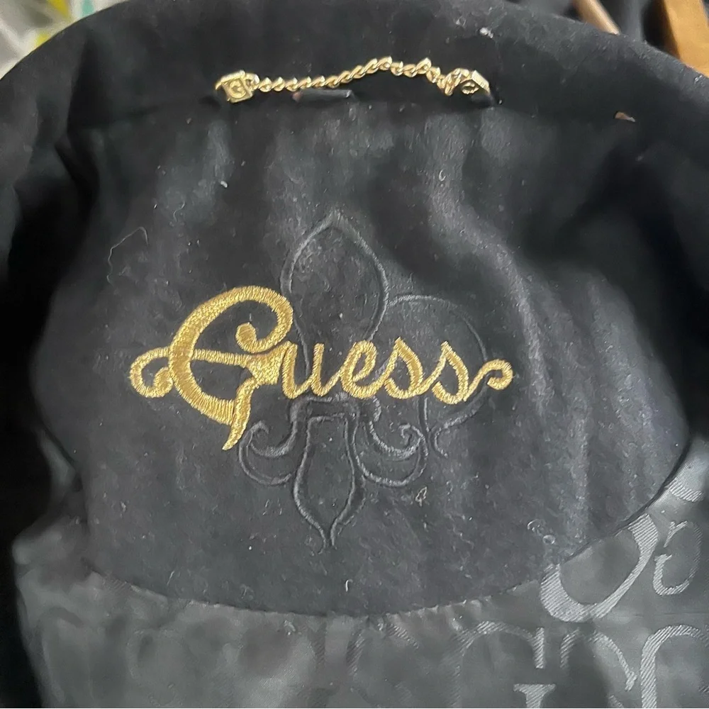 Guess Classic Black Pea Coat - Picture 14 of 14